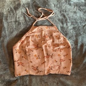 American Eagle Floral Halter Top